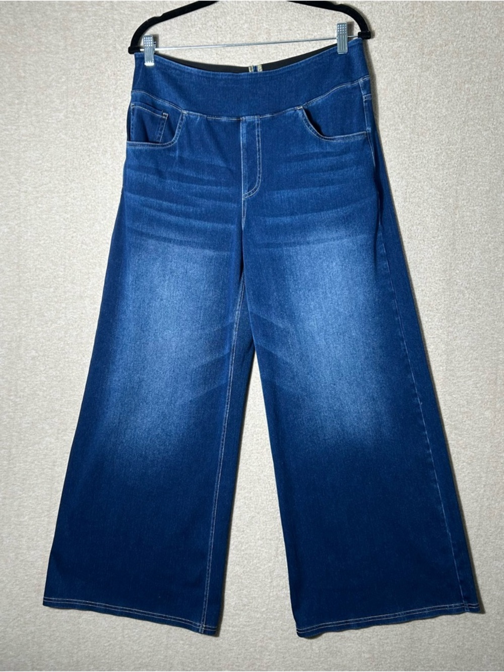 Halara Flex Baggy Wide Leg Jeans Womens LP Pants High Waisted Pockets Pull On